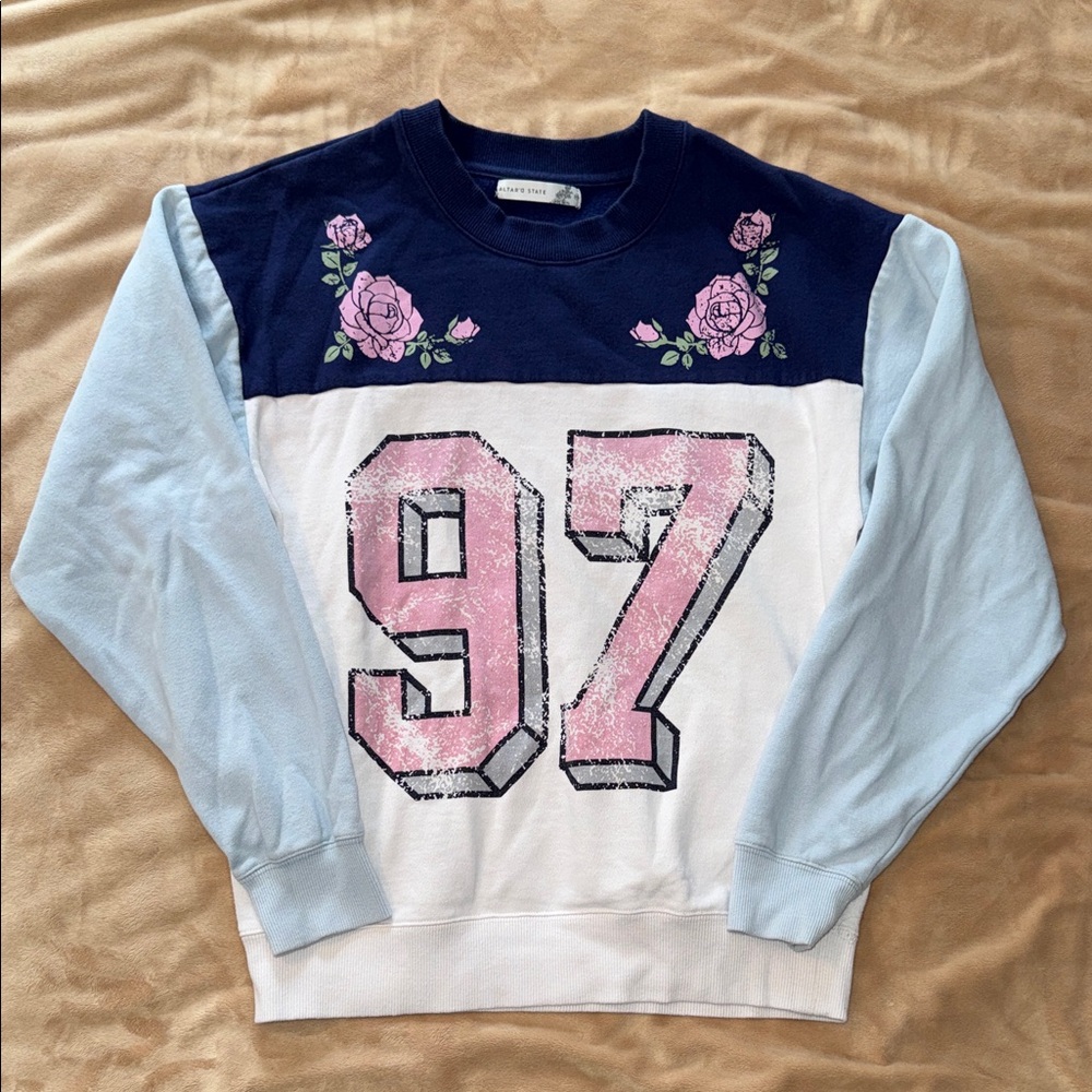 Altar'd State Colorblock Sweatshirt - XS
